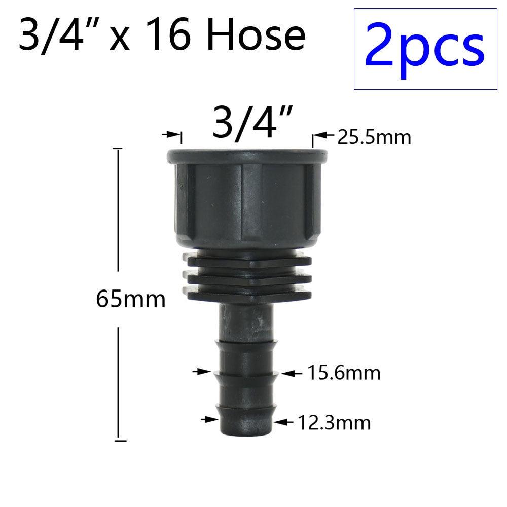 1 inch PE pipe adapter with 25mm barb for garden irrigation systems