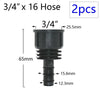 1 inch PE pipe adapter with 25mm barb for garden irrigation systems