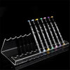 12-slot clear acrylic marker organizer for artists and teachers