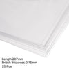 Pack of 20 transparent PVC sheets for desk, kitchen, and craft use