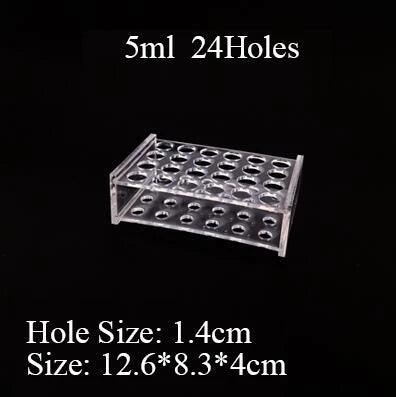 24-hole tube rack optimized for 10–15ml sample containers