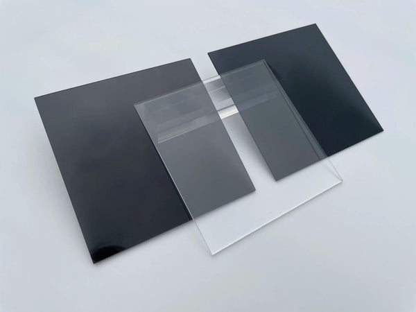 2mm translucent black acrylic sheet, square panel for LED screen and DIY crafts