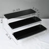 4-tier 30×10cm acrylic display stand for cosmetics