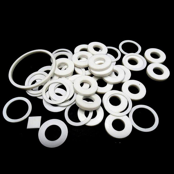 High-temperature white Teflon gasket - 2mm thickness