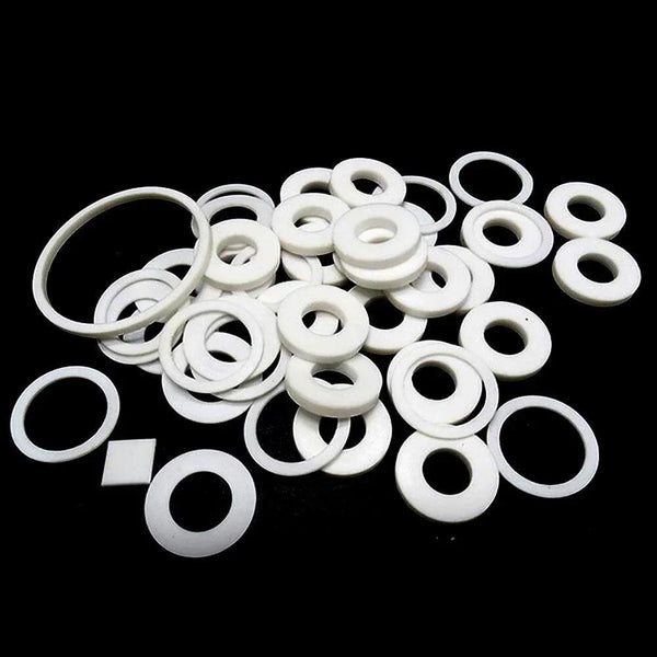 High-temperature white Teflon gasket - 2mm thickness