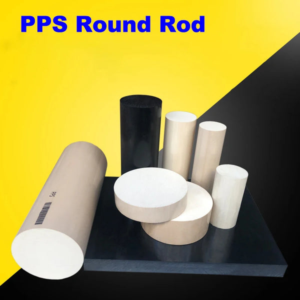 PPS rod polyphenylene sulfide natural and black - view 1