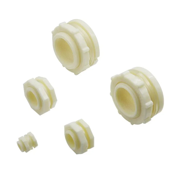 Complete set of ABS threaded connectors from 1/2" to 2"