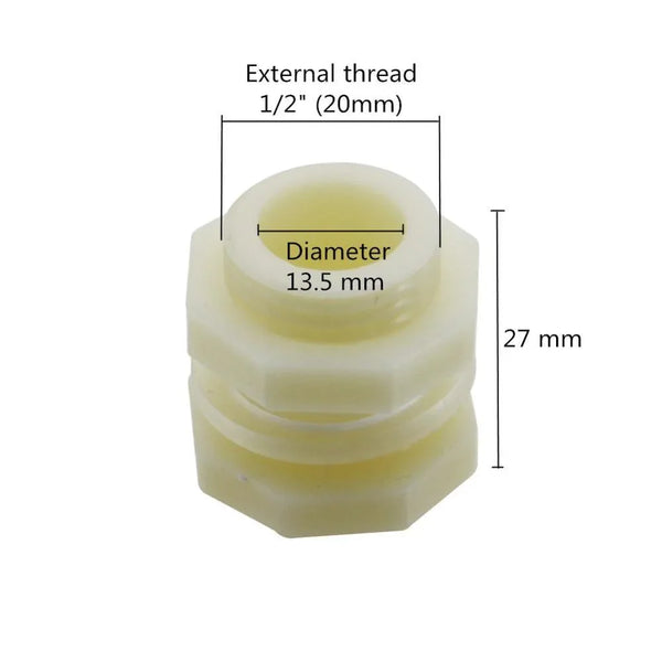 ABS connector installed in garden irrigation system