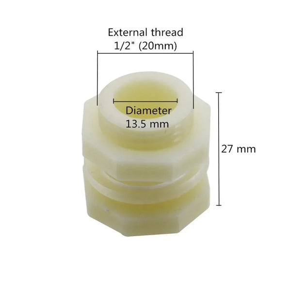 ABS connector installed in garden irrigation system