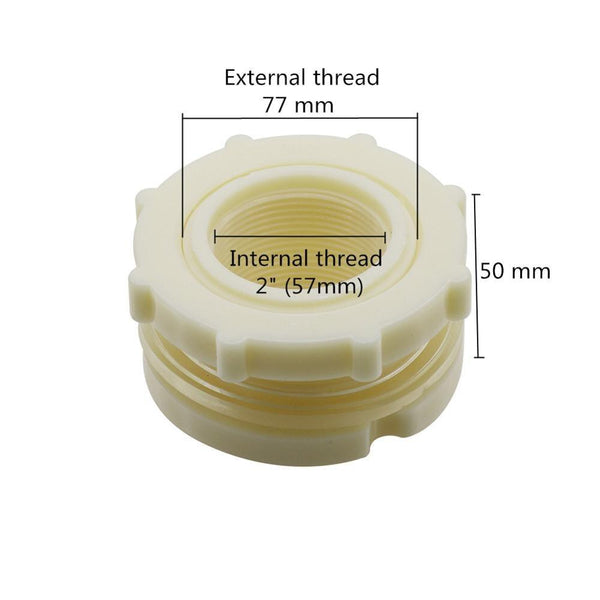 Side profile of ABS threaded garden pipe fitting
