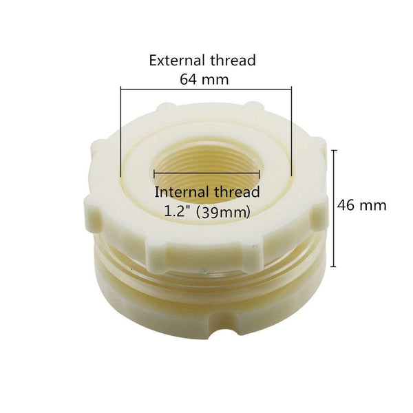 ABS threaded fitting used in fish tank drainage system