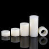 Front view of ABS plastic insulation spacer columns for M6 M8 screws