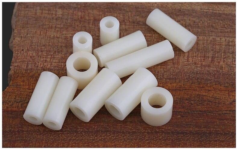 Spacer size chart in mm and inches for M6 M8 ABS standoffs