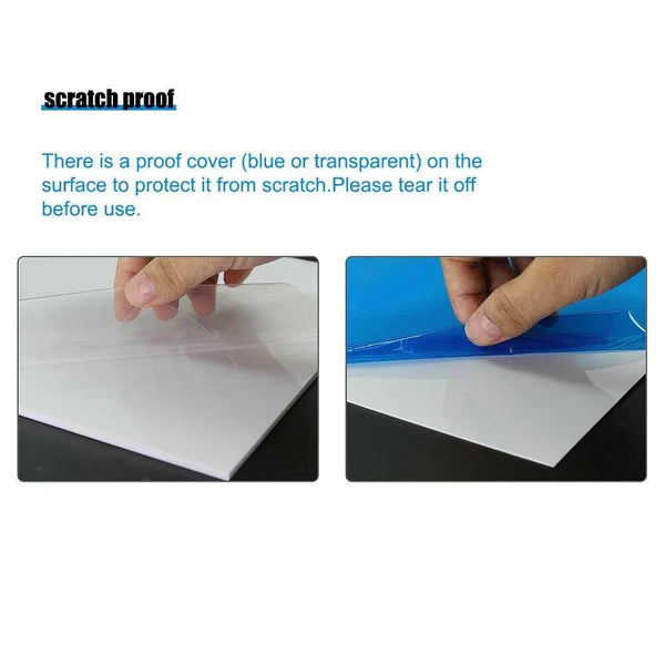 ABS sheets 200x250 mm used in architectural model building