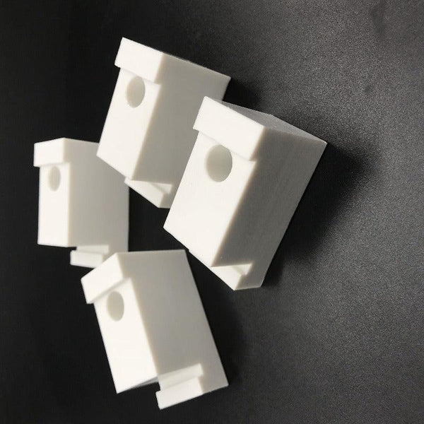 Off-white, maize yellow, and beige ABS board color comparison