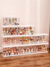 Large white lockable acrylic showcase for anime figure display