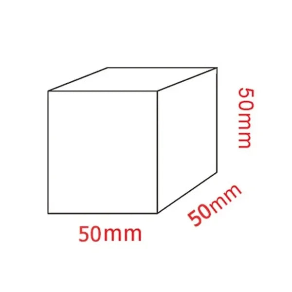 Side view comparison showing different thickness options for acrylic blocks