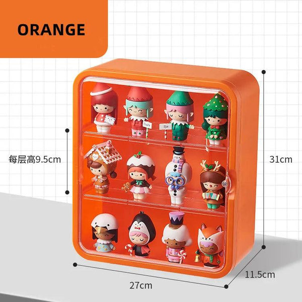 Clear acrylic anime display box for action figures and blind box toys