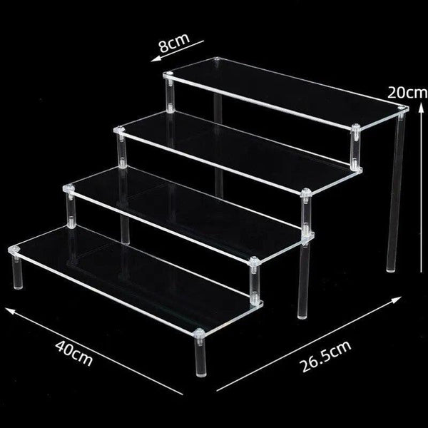 Layer Separation in Multi-Tier Acrylic Display Riser