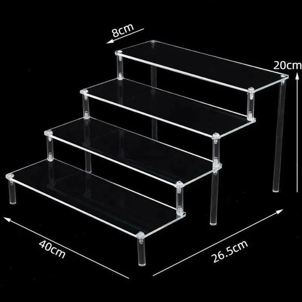 Layer Separation in Multi-Tier Acrylic Display Riser