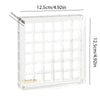 Technical size diagram of acrylic box – 12.5cm x 12.5cm with 36 square slots