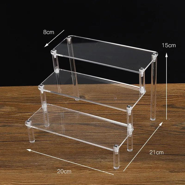Transparent Acrylic Display Shelf - Elegant and Modern Design