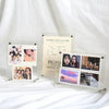 Wall-mounted clear acrylic frame for Kpop photocard and postcard display
