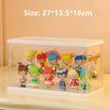 Large orange blind box display cabinet for anime figures and hot toys