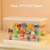 Large orange blind box display cabinet for anime figures and hot toys
