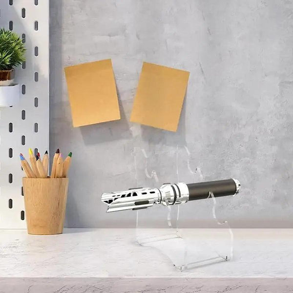Black acrylic lightsaber holder for tabletop display