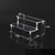 Angled View of Clear Acrylic Display Stand - Multi-Tier Shelf