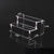 Angled View of Clear Acrylic Display Stand - Multi-Tier Shelf