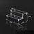 Angled View of Clear Acrylic Display Stand - Multi-Tier Shelf