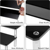 Cupcake display stand with black acrylic 3-tier riser