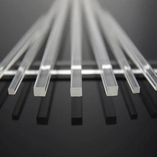 Acrylic rods as jewelry display supports or bases