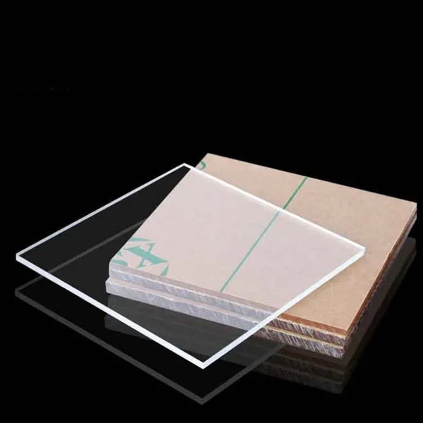 Cast acrylic sheet with protective film on both sides to prevent scratches during shipping