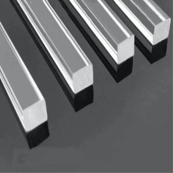Square acrylic rods in multiple sizes (3mm–20mm)