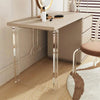 Side view of clear acrylic table leg for modern furniture support