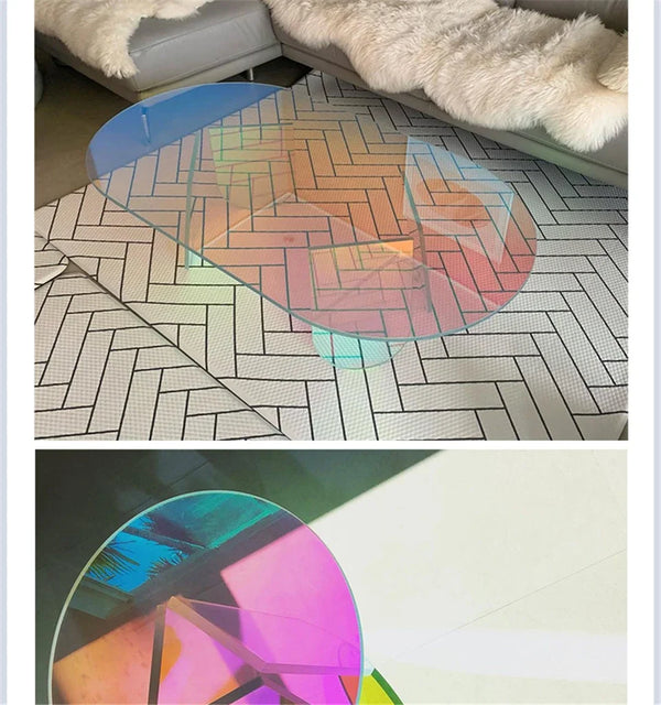 Acrylic table carefully packaged with protective shipping materials