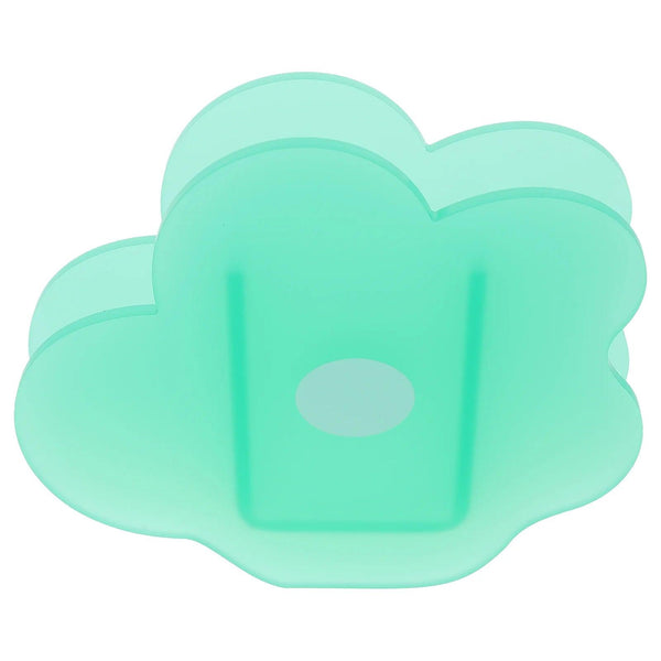 Green acrylic vase for faux floral decoration