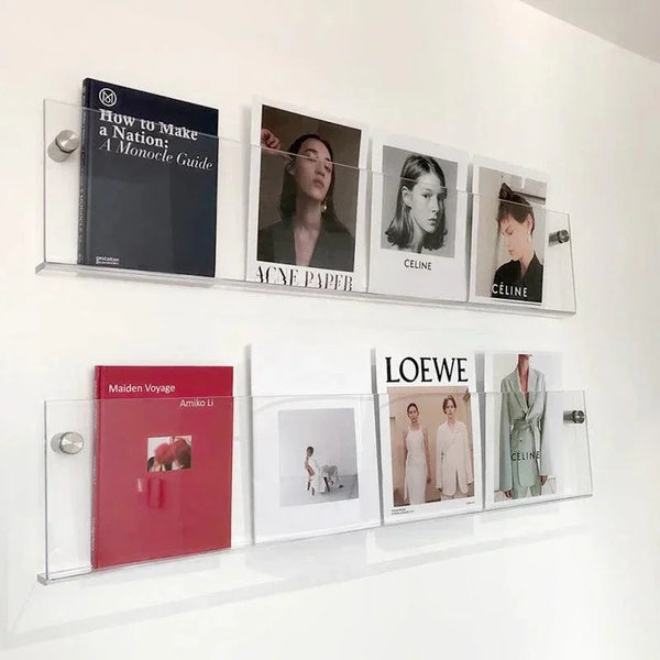 Comparison of 30cm, 40cm, and 50cm acrylic shelf sizes