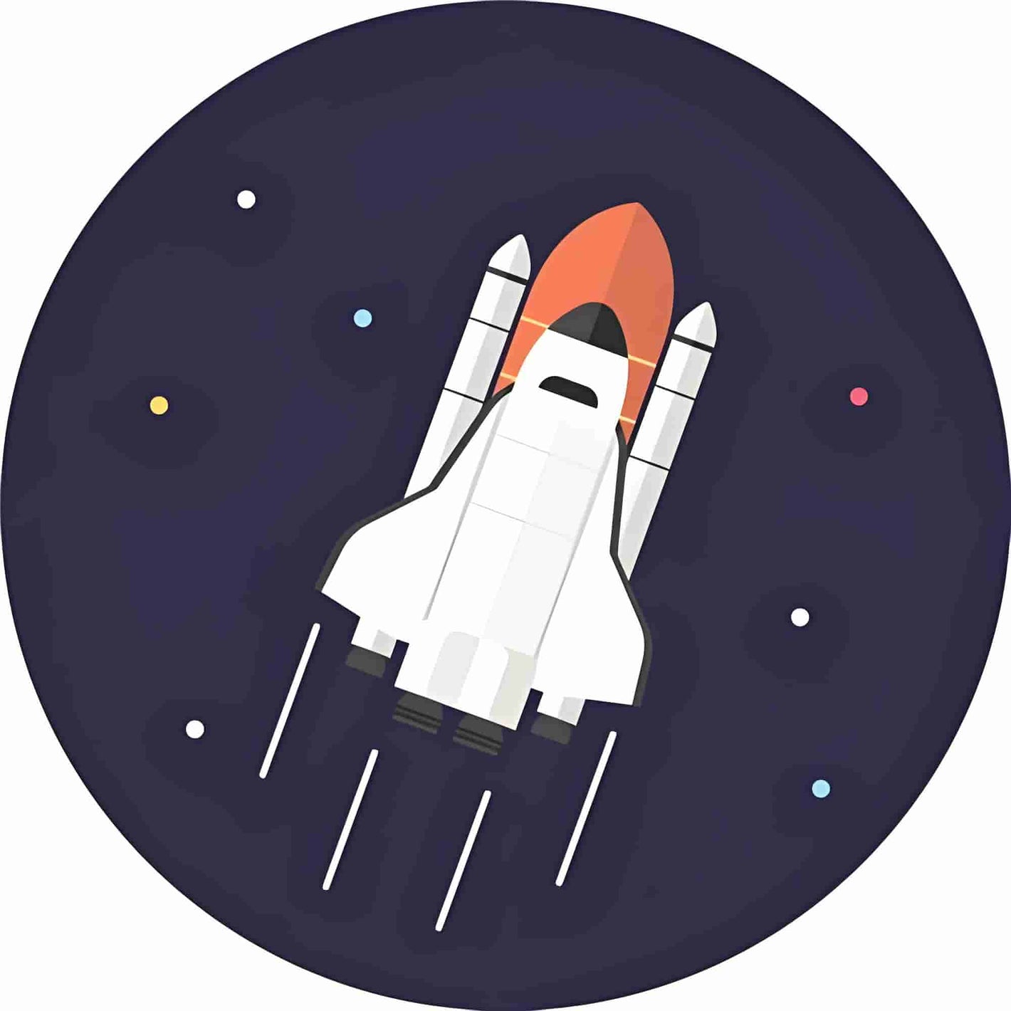 Icon for the Aerospace & Defense Industry, representing high-performance plastics used for lightweight interior cabin components and critical flight parts.