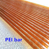 Amber PEI rod used as a high-temperature insulator
