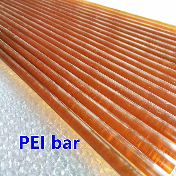 Amber PEI rod used as a high-temperature insulator