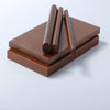 Anti-static brown polyimide rod close-up for CNC machining
