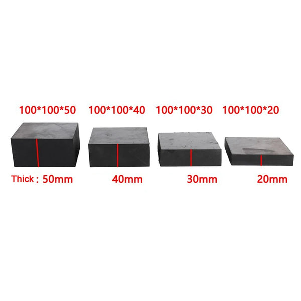 Custom-cut rubber pad for vibration dampening and sound insulation
