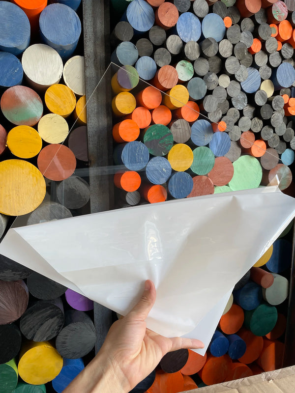 Architectural interior room divider colored translucent acrylic