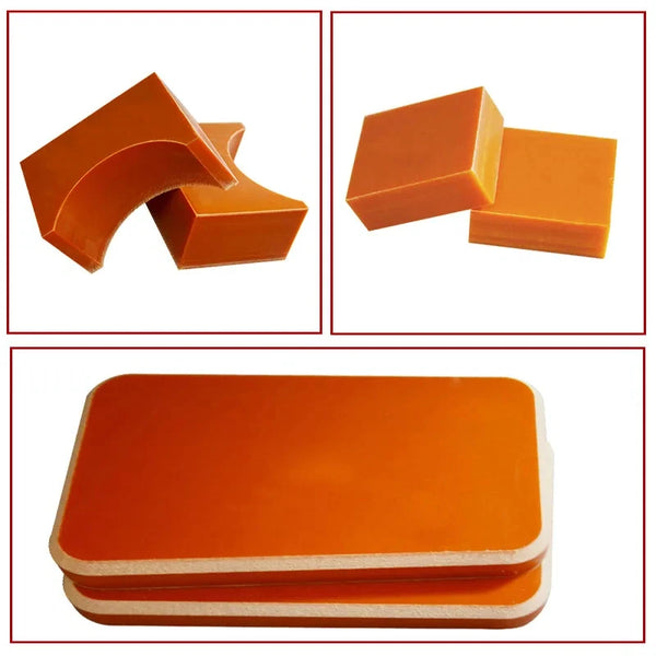 Orange Bakelite block 100×150×40 mm, phenolic resin plate for CNC machining