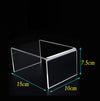 Single tier acrylic display stand for simple countertop product showcase