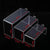 Acrylic display stands available in clear transparent and black color options